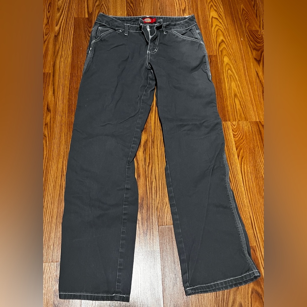 Dickies pants gray with white stitching purchased from Zumiez size 7/28